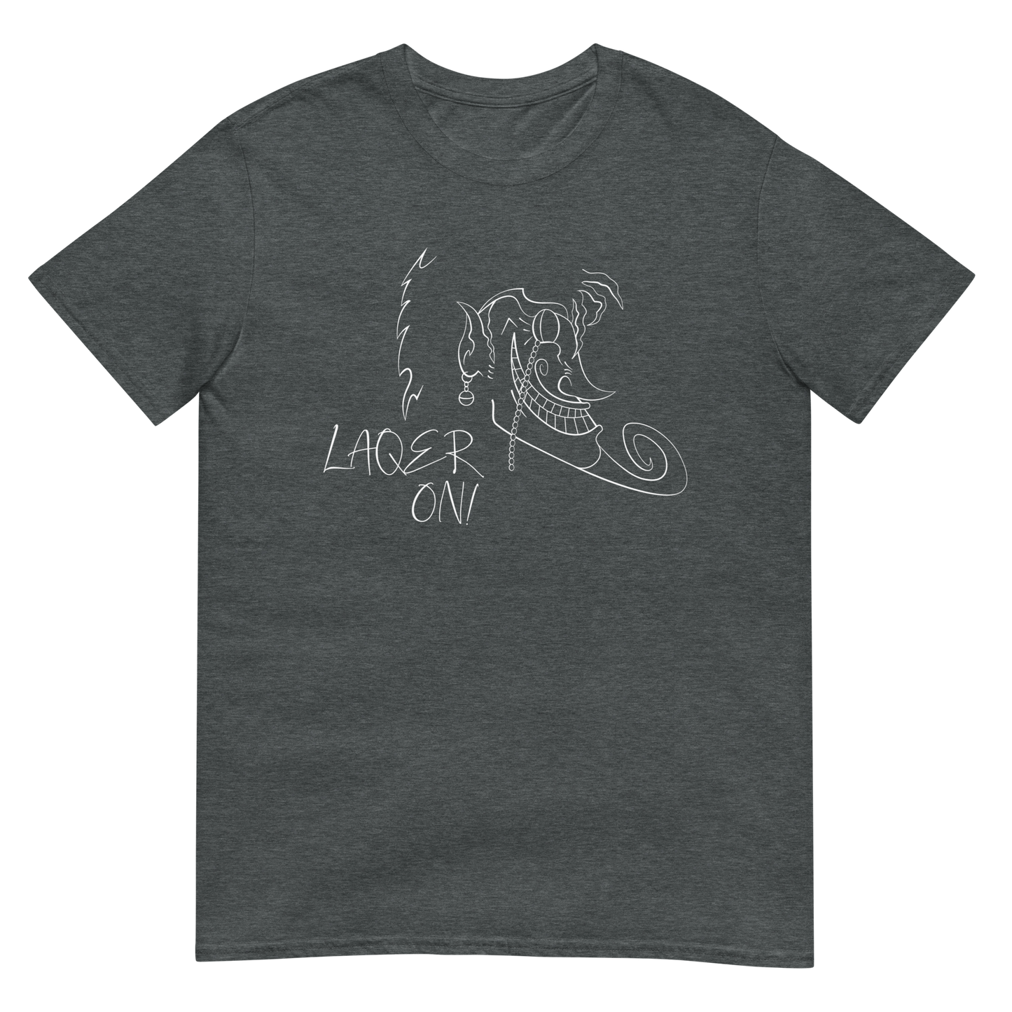 LAQER ON! | Camiseta gris oscuro