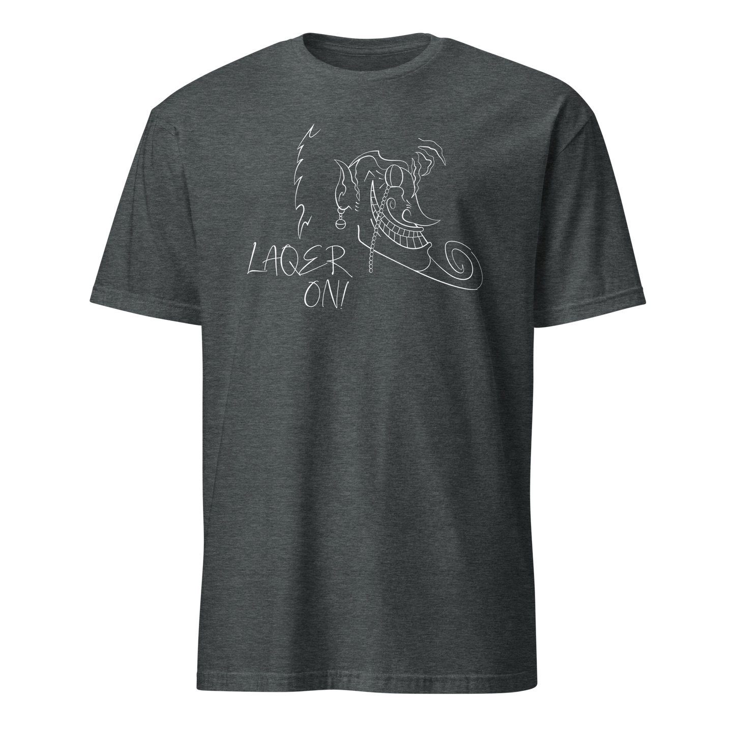 LAQER ON! | Camiseta gris oscuro