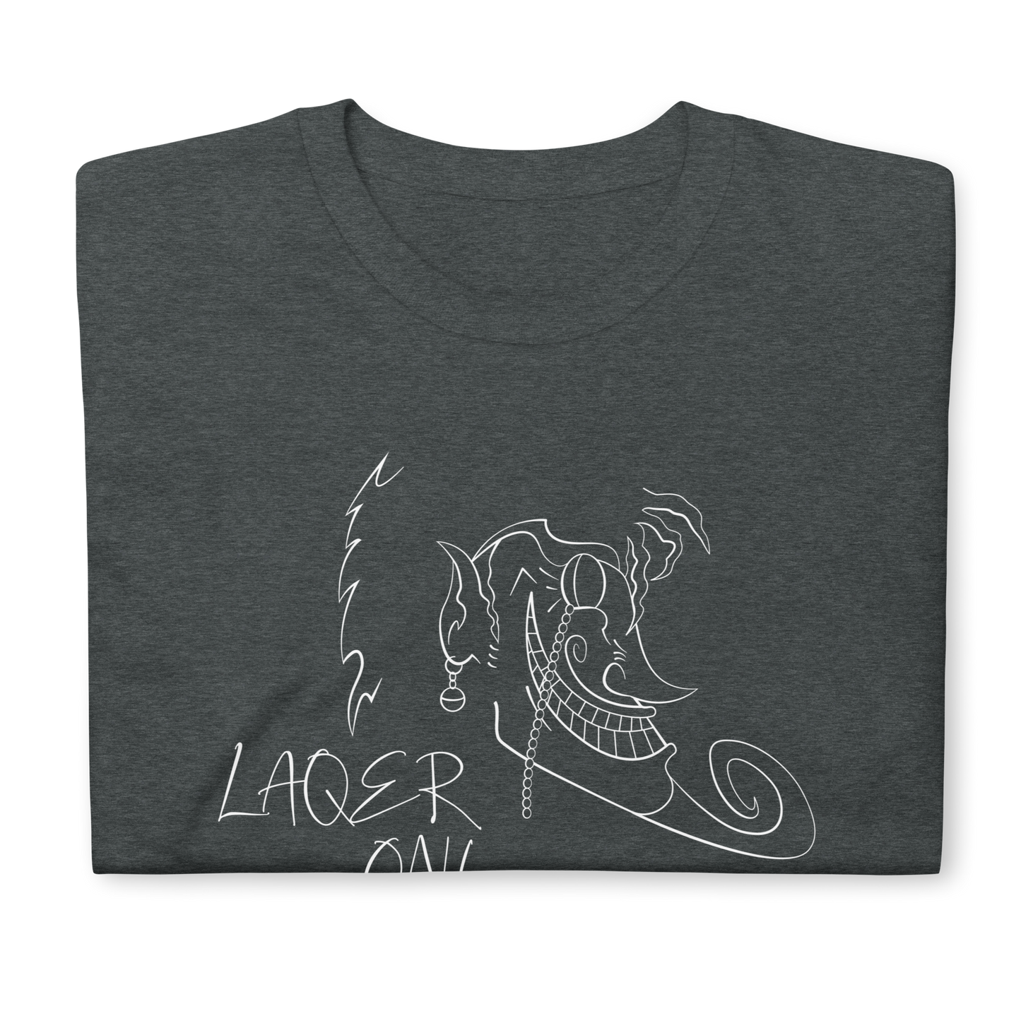 LAQER ON! | Camiseta gris oscuro